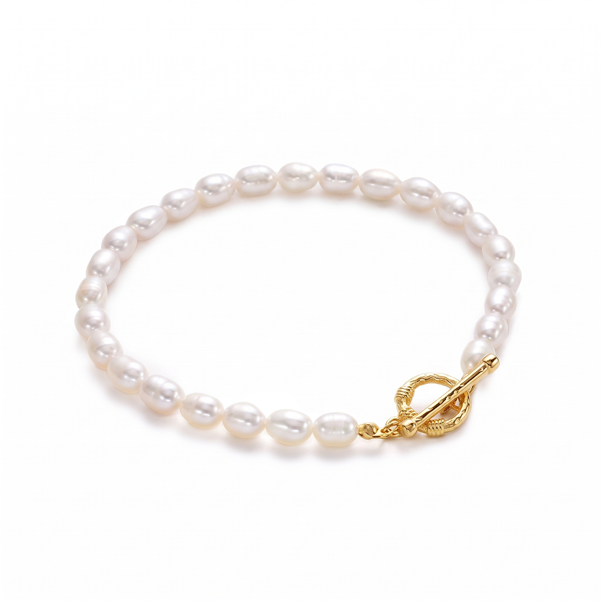 Ella Pearl T-Bar Bracelet, view 2