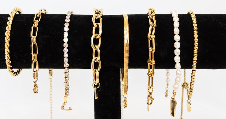 collection 18k gold bracelet chains