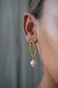 Clara Pearl Hoops