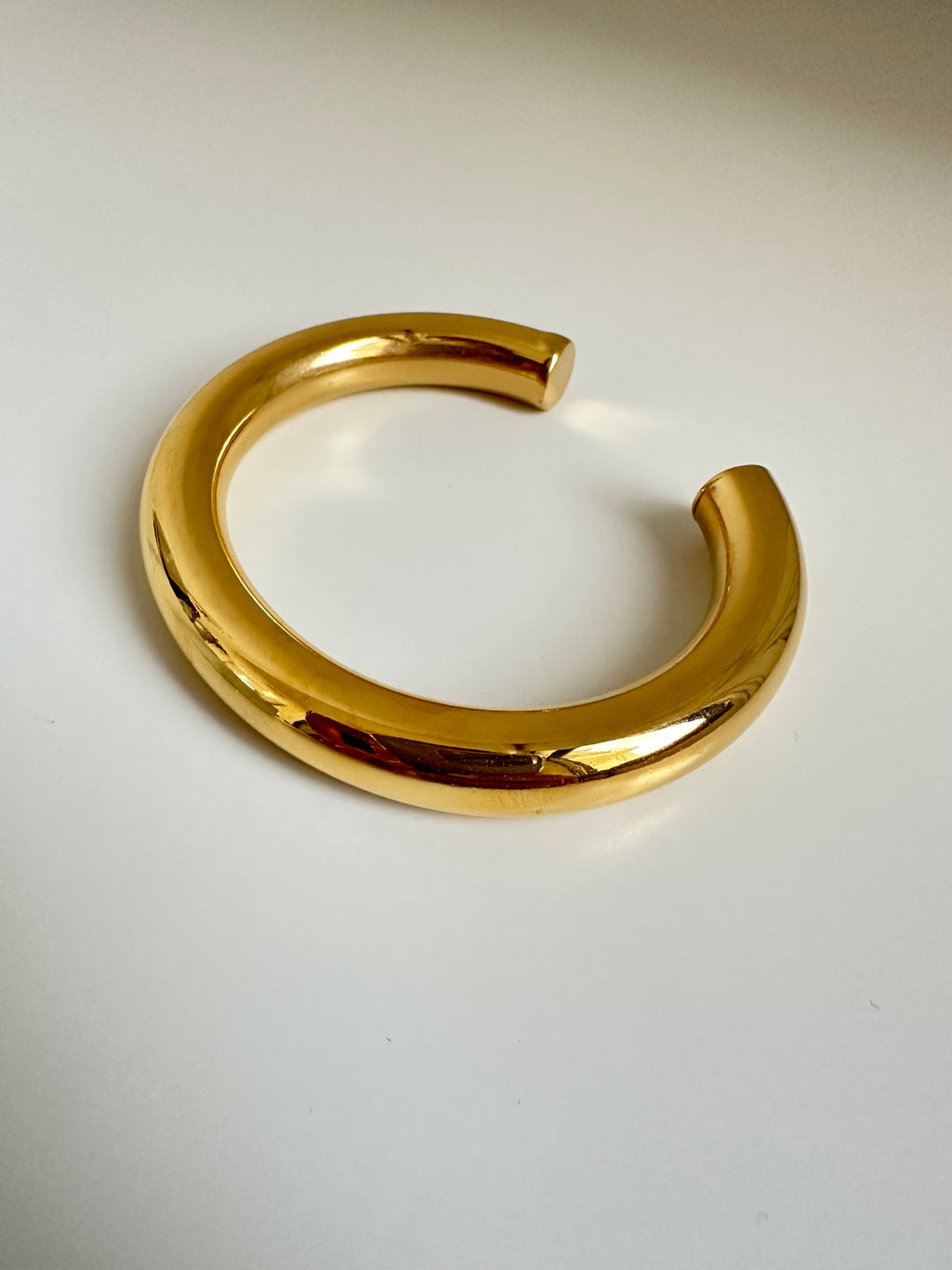 Chunky Gold open bangle 