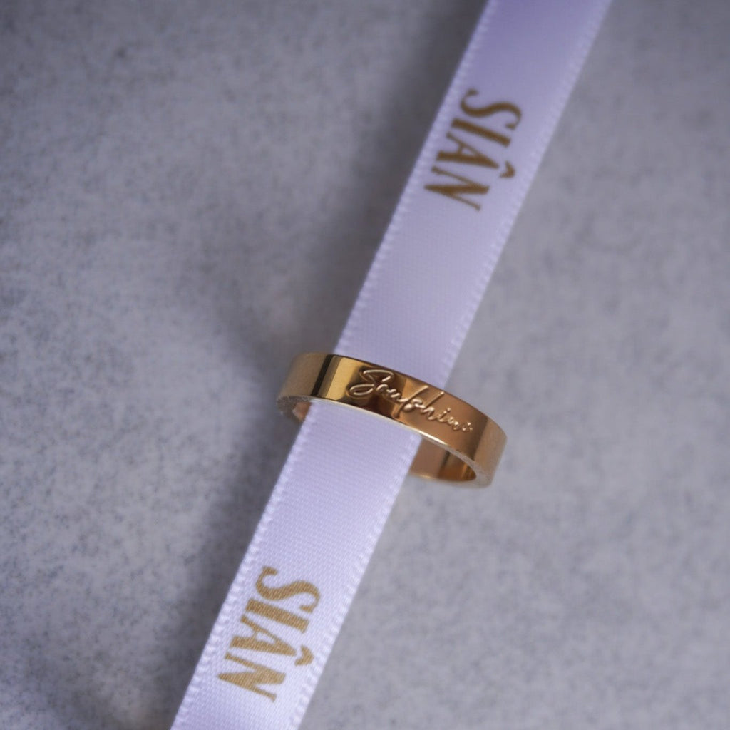 Affirmation ring jewellery 