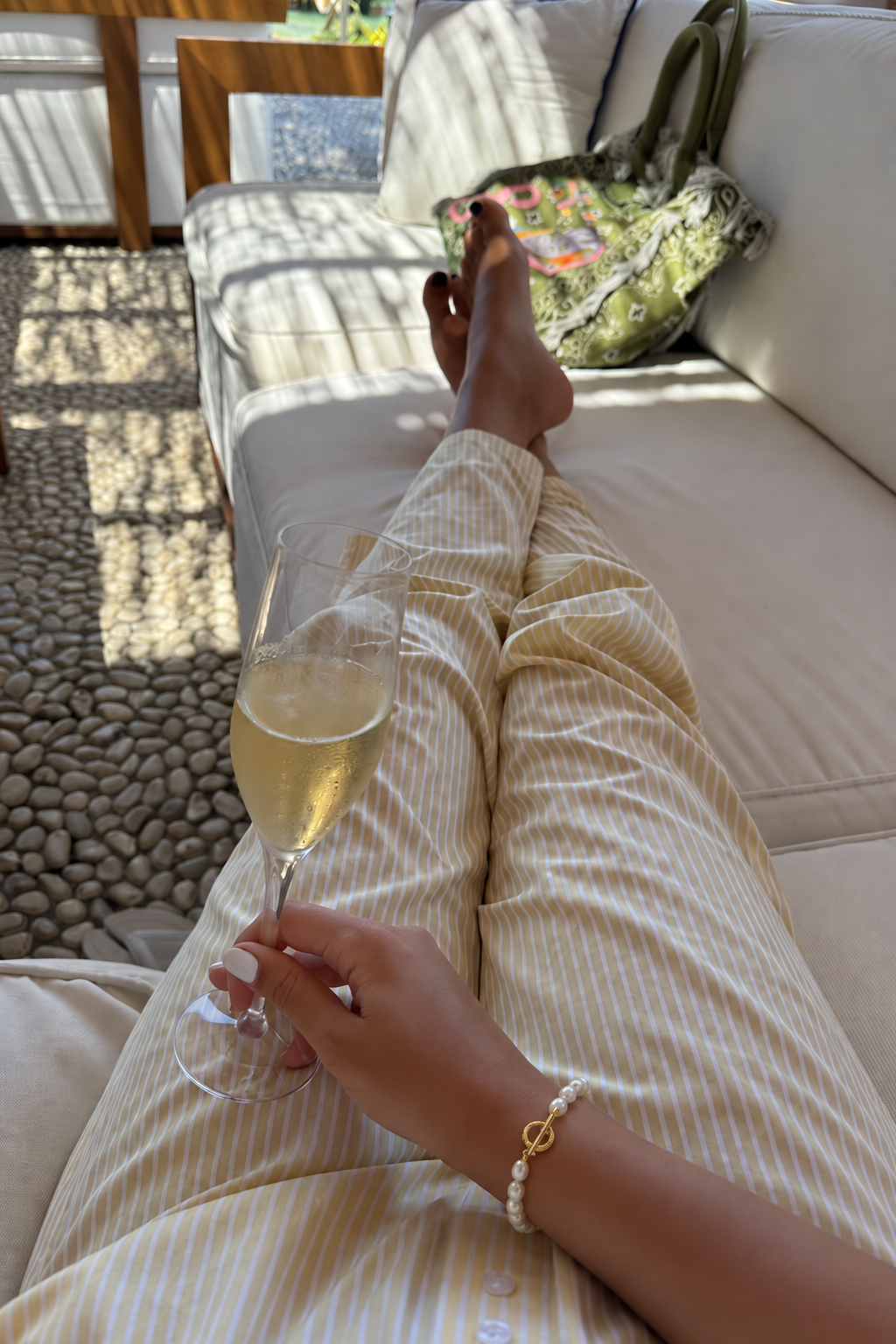 Ella Pearl T-Bar Bracelet