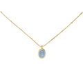 Aura Pendant Gold Necklace, 18k gold plated