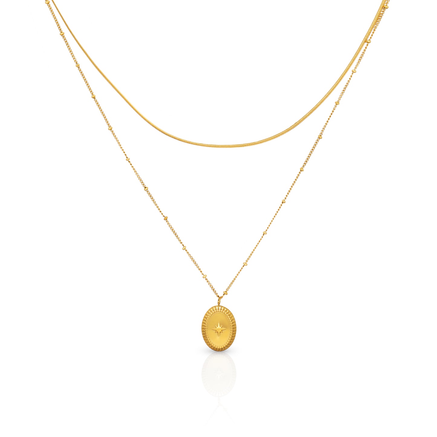 Khatim Star gold necklace