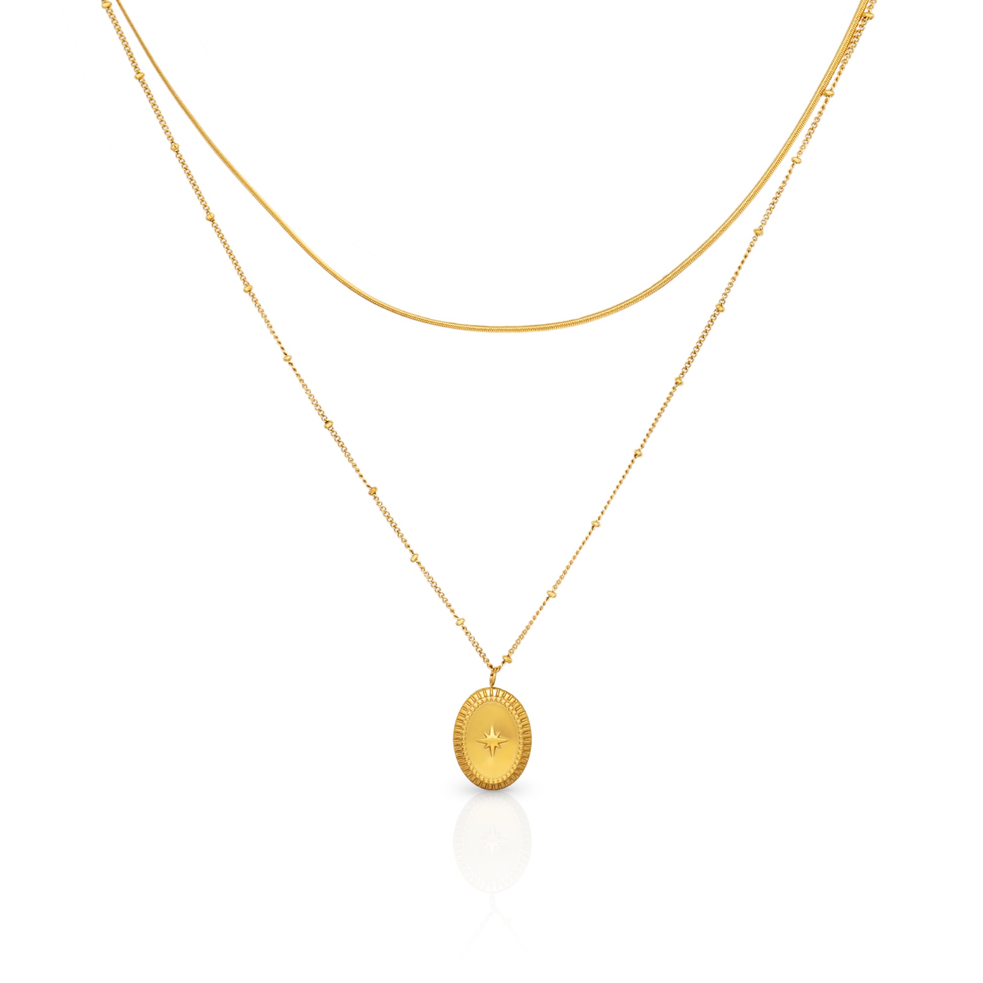 Khatim Star gold necklace