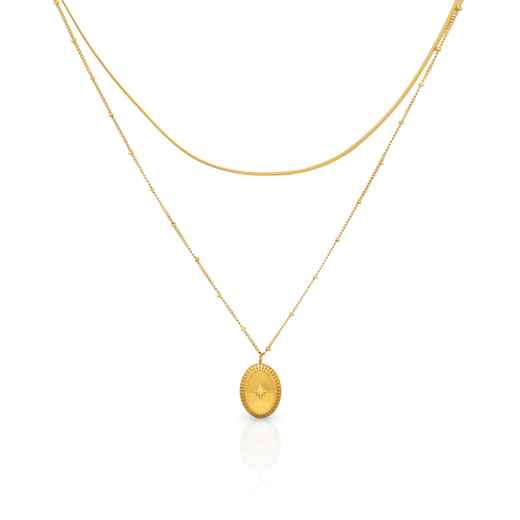 Khatim Star gold necklace