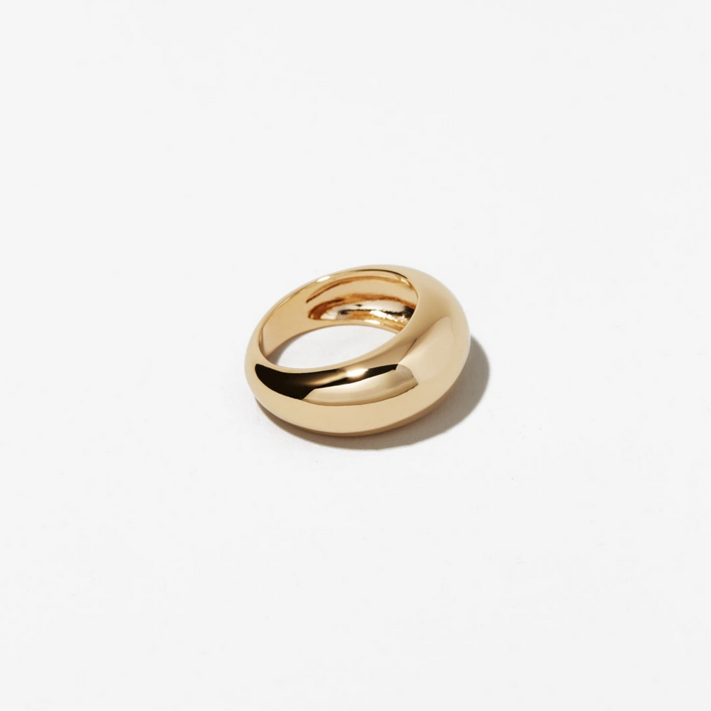 Chunky Dome 18k Gold ring